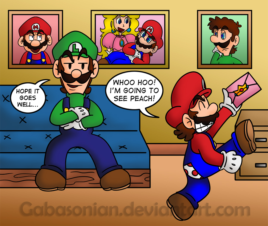 Sneaky Luigi by Gabasonian on DeviantArt