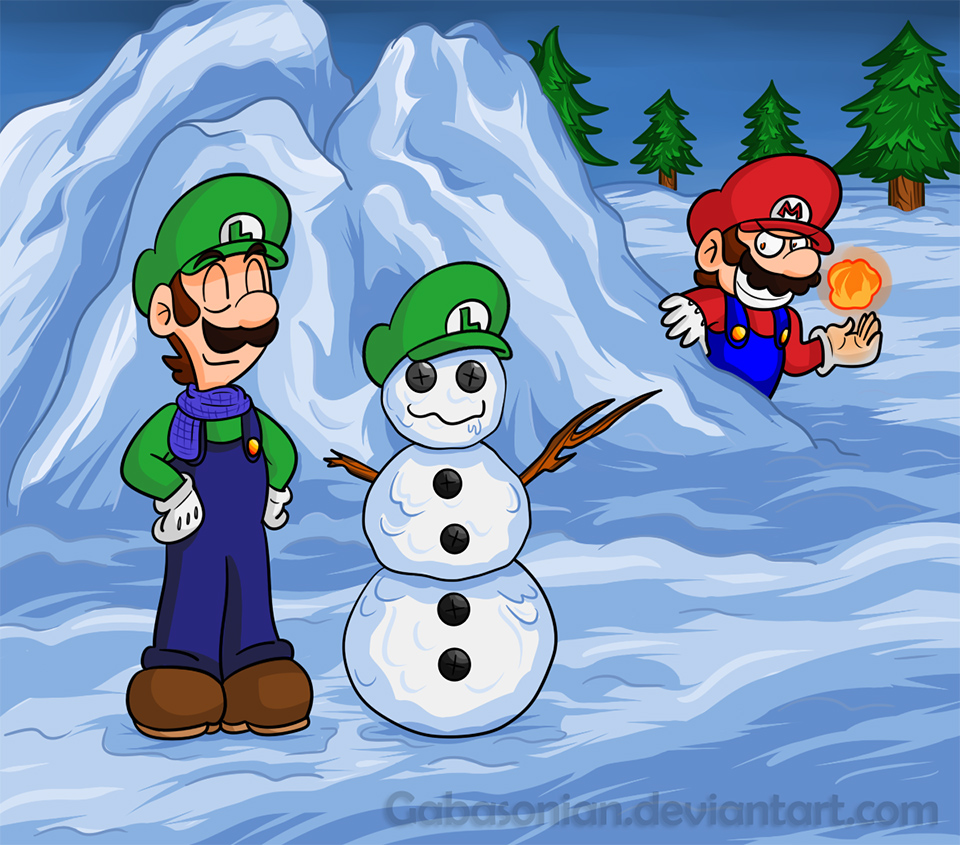 Luigi's Snowman