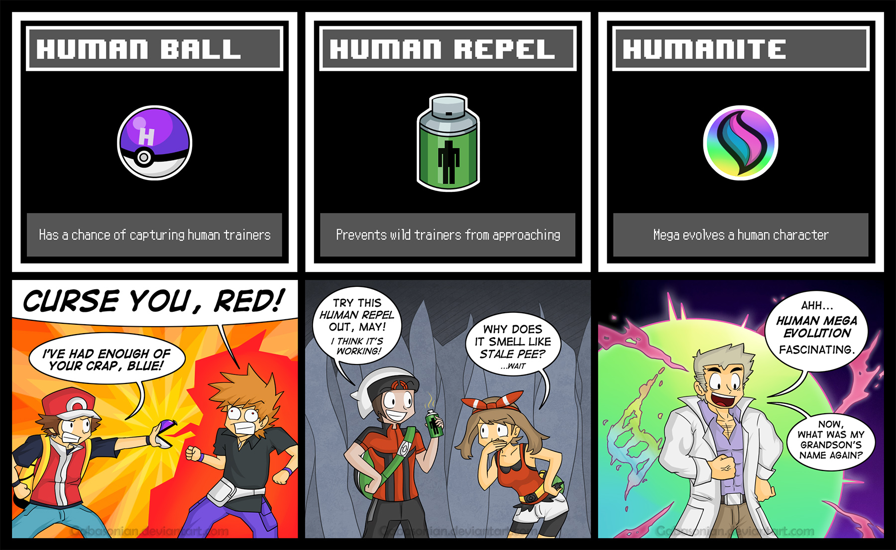 Human Pokemon Items