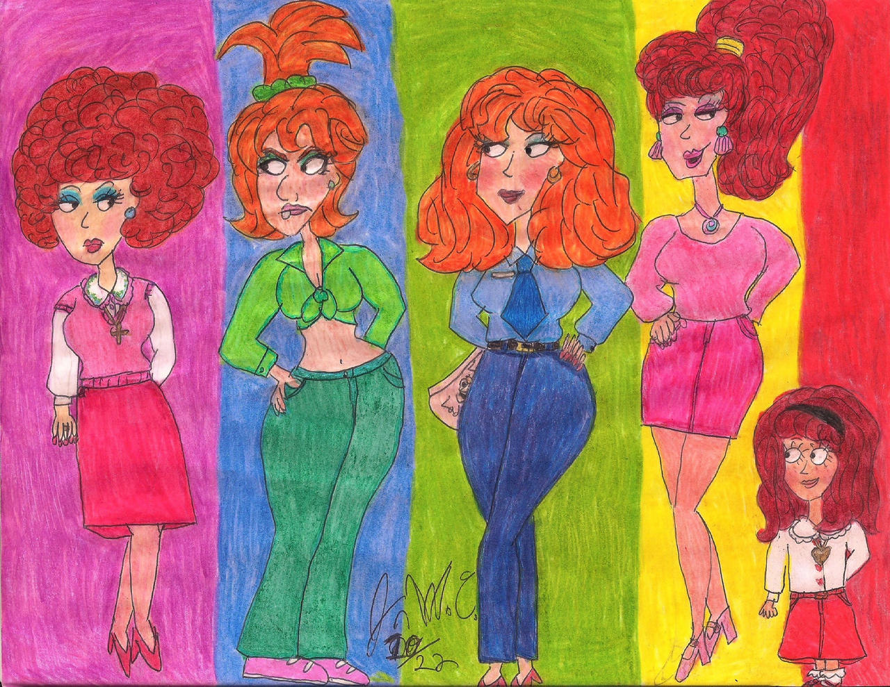 Springfield Gals of the 1990s by Toongrrl on DeviantArt