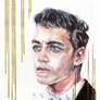 Rami Malek Golden Portrait