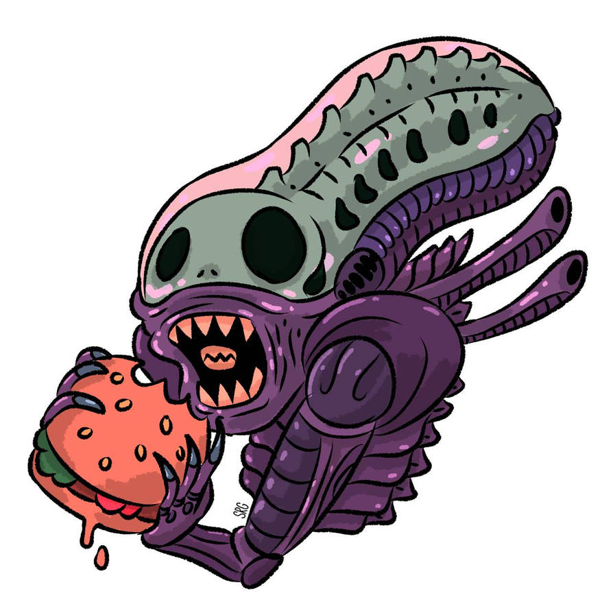 ALIEN BURGER. by SRGATITOART on DeviantArt
