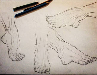 Practicing feet