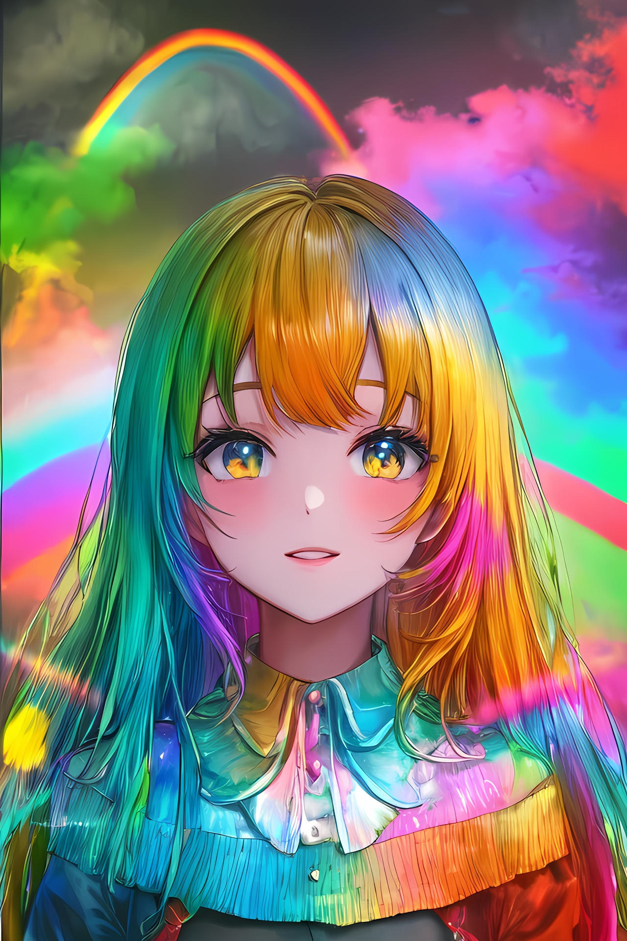 Cute anime girl by RainbowTalyaUnicorn on DeviantArt
