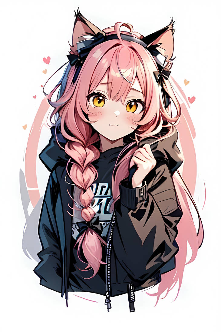 Anime Girl With Cat Ears By InstaAi On DeviantArt anime-girl-with-cat-ears-by-instaai-on-deviantart
