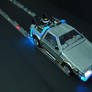 DeLorean DMC-12 Realistic Papercraft with LED's