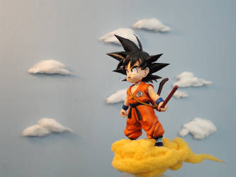 Goku on the Flying Nimbus!