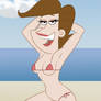 Mrs Turner at the beach