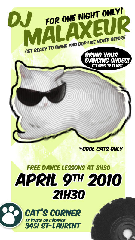 DJ poster - Swinging Cats