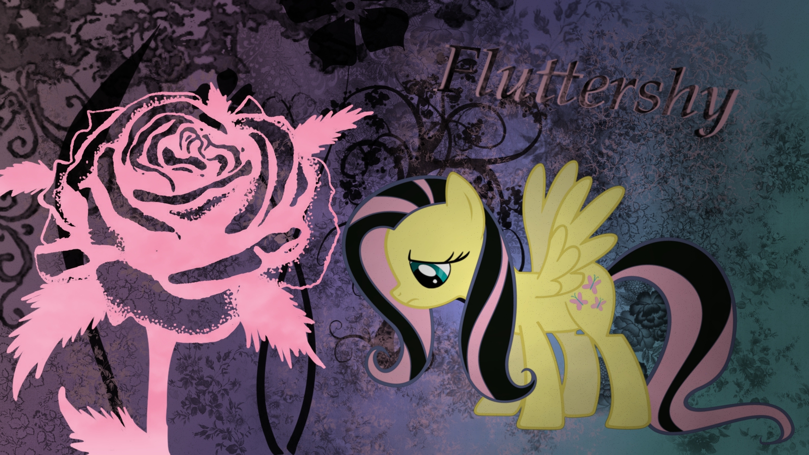 Emo Fluttershy Wallpaper