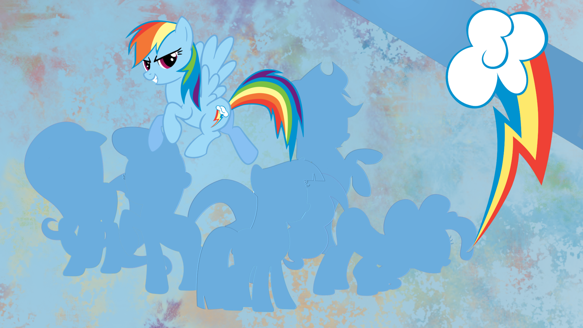 Mane Six - Rainbow Dash Wallpaper