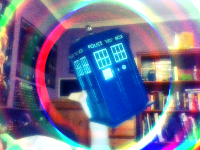 Doctor Who Title Sequence in my Room XD