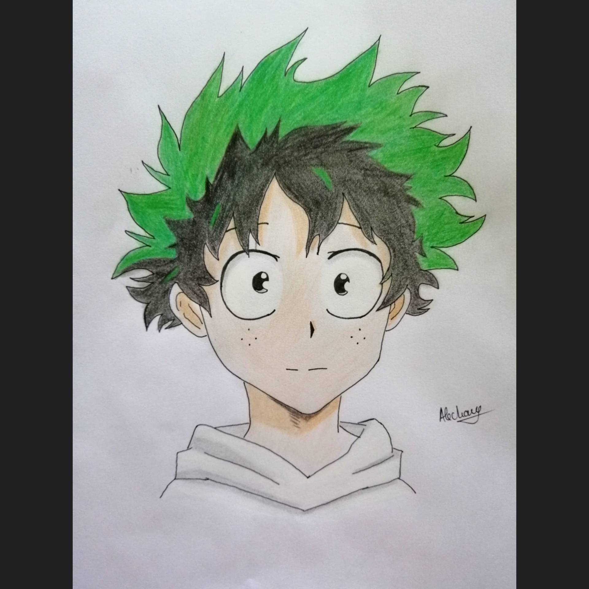 Easy Deku Drawing : Pictures To Draw Deku | Kalarisala