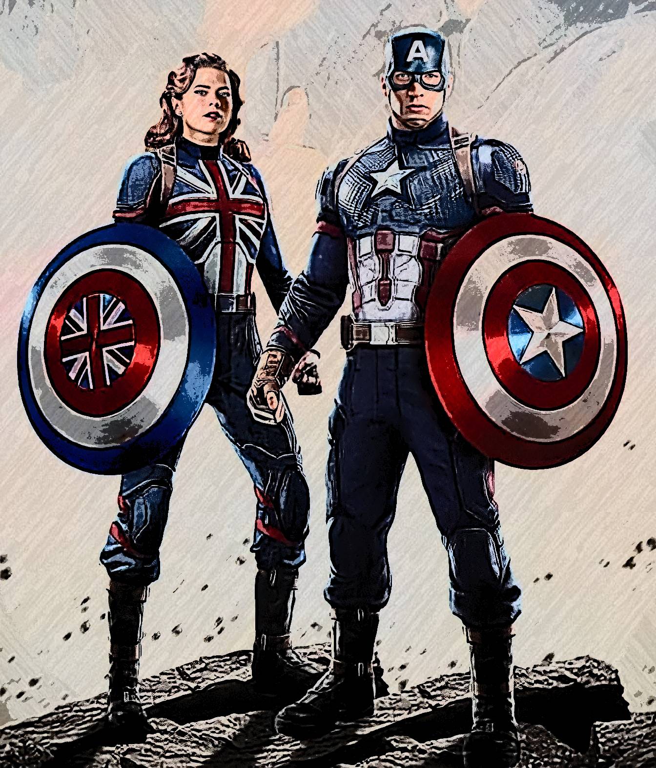 CAPTAIN AMERICA and CAPTAIN CARTER by RalphAquino143 on DeviantArt CAPTAIN AMERICA and CAPTAIN CARTER by RalphAquino143 on DeviantArt