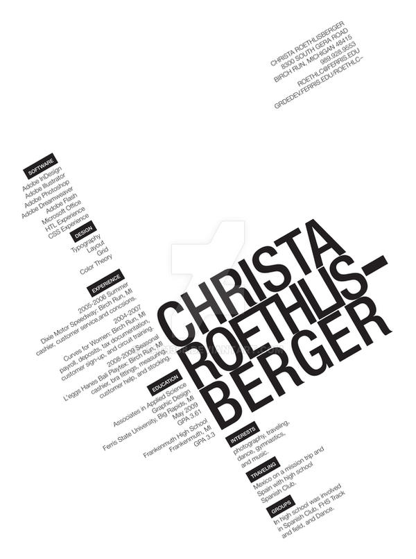 Typographic Resume