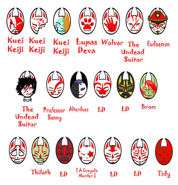 Kitsune Mask Designs 1 by Lupas-Deva on DeviantArt