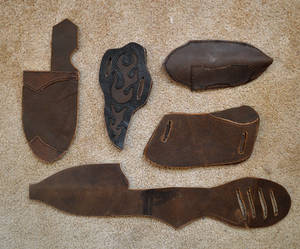 Leather Sheaths WIP