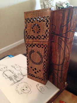 Scrollwork pencil case