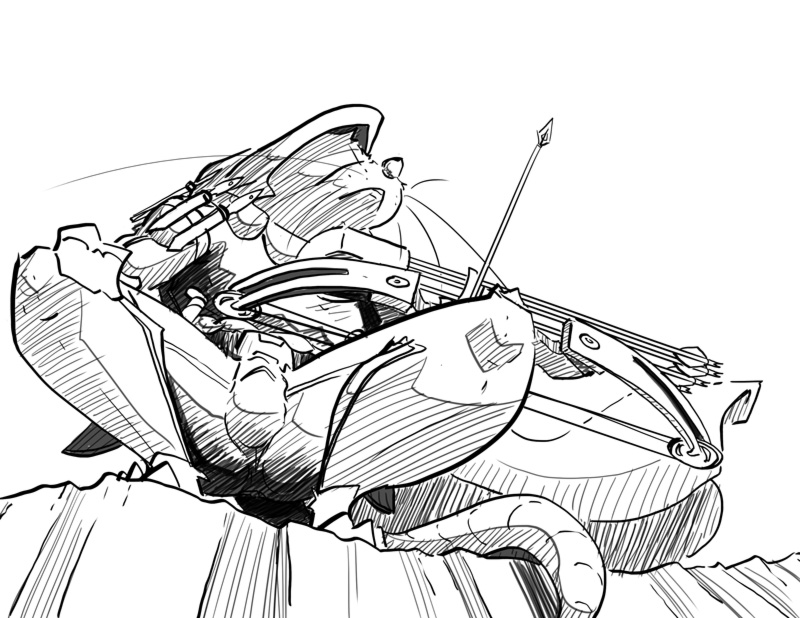 Commssion Grim Mark Skips WIP by TiredOrangeCat
