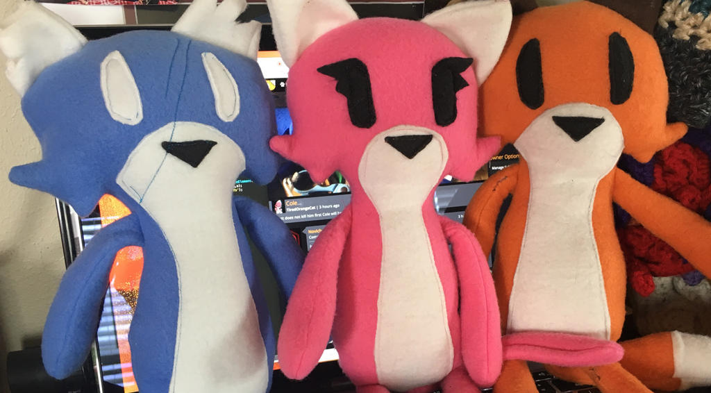 Plush characters have been added to the store!! by TiredOrangeCat