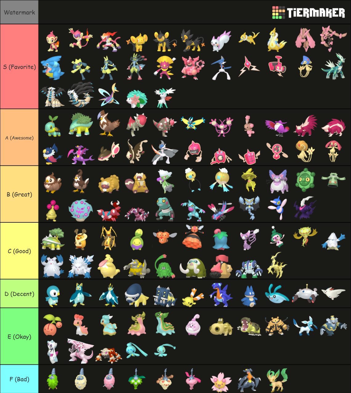 These are the BEST SHINY POKEMON From Generation 4 (Tier List