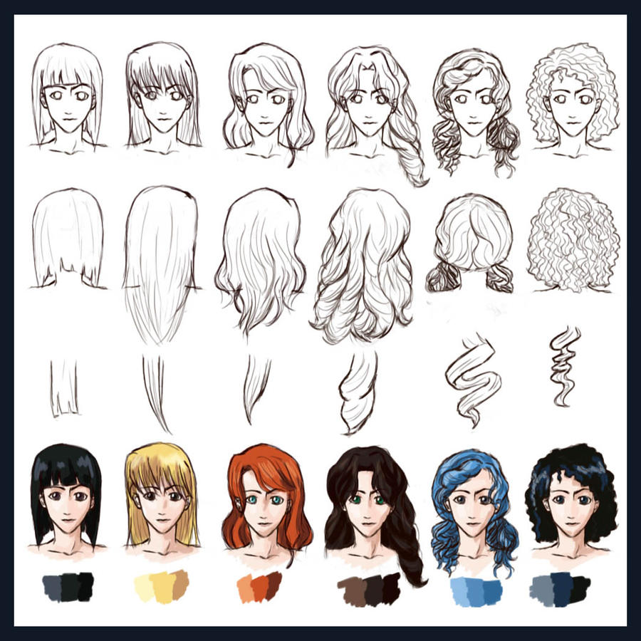 Hair Styles: Straight to Curly by foreverfornever740