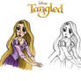 Tangled Rapunzel's Sketch by GF