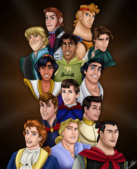 Disney Princes Portrait