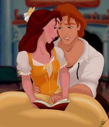 Disney Couple Belle and Adam