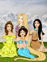 Pretty Little Princesses Colored