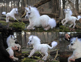 Ooak poseable art doll unicorn