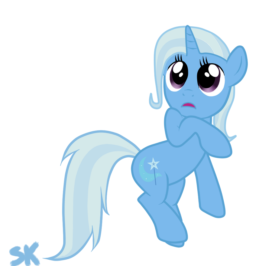 The great and powerful Trixie shy