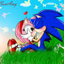 SonAmy  kiss