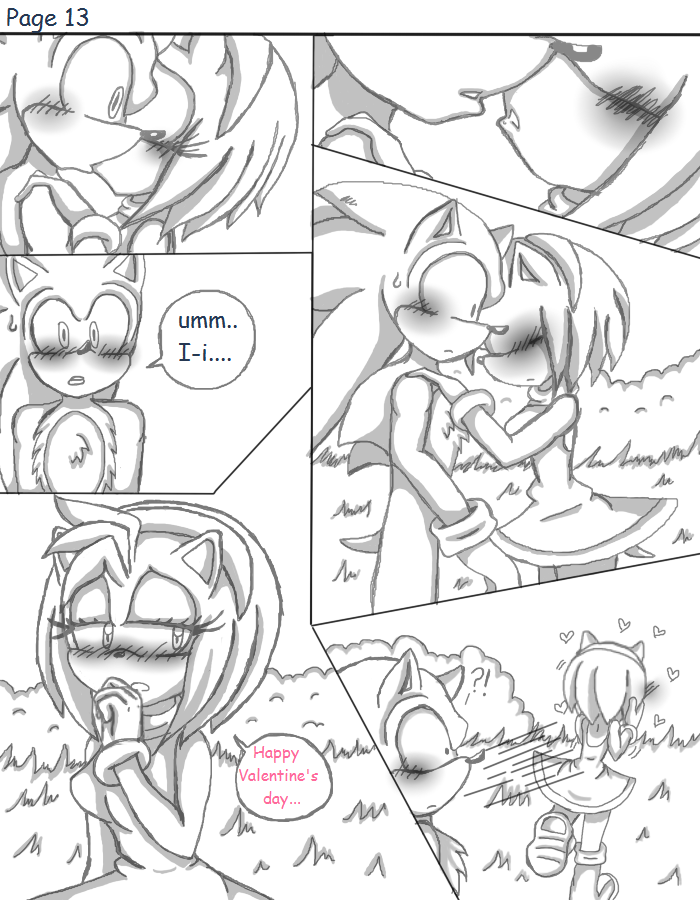 SonAmy Valentine's day Comic: page 13