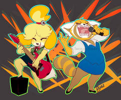 Aggretsuko + Isabelle