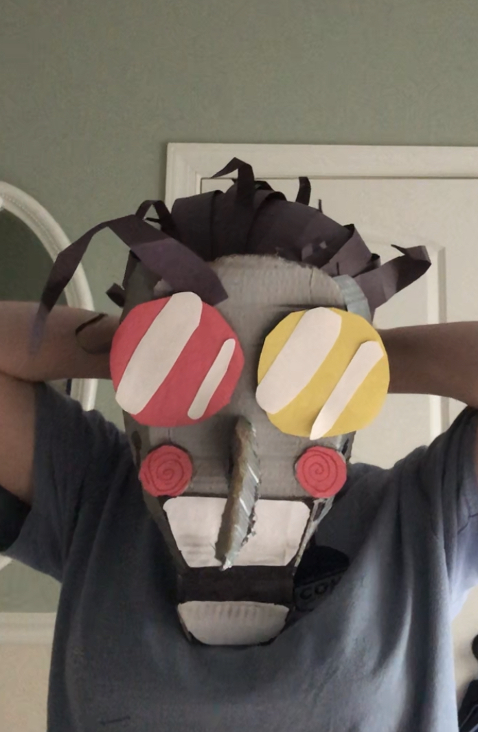 Spamton Mask Self Made Spamton Cardboard Mask by SomeoneNamedRiptide on DeviantArt