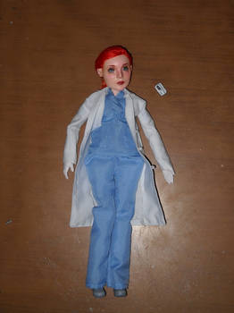 Dana Scully art doll scrubs version (sold)