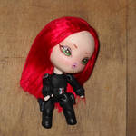 Chibi Black Widow inspired mini art doll by LilliamSlasher