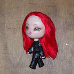 Chibi Black Widow inspired mini art doll by LilliamSlasher