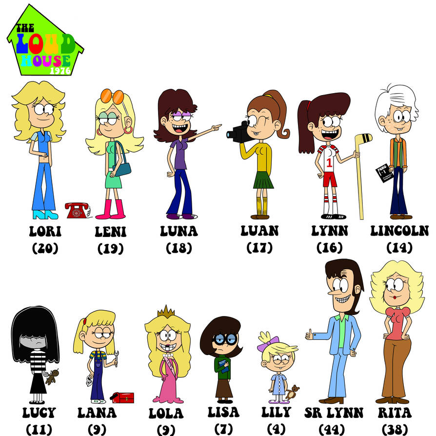 The Loud House 1970's AU by ELCORZO2001 on DeviantArt