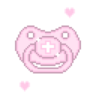 Gacha Pacifier Deviantart pink pixel pacifier by kentuckykitten on DeviantArt