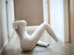 Tight White Catsuit