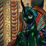 Queen Chrysalis and Princess Pupa - Royal Portrait