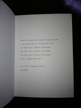 Portal Christmas Card Message