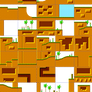 S1MD Green Hill Zone tilesets in S1MDMS style