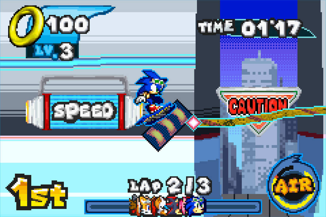 Sonic Riders GBA Metal City mock-up. by HidroGeniuns on DeviantArt