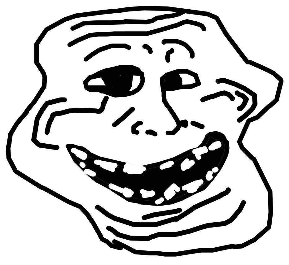 Trollface First Design Trollface (Remake Drawing) by Brayden777 on DeviantArt