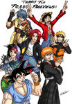 Dbz Bleach Onepiece Naruto By Taresh On Deviantart Dbz Bleach Onepiece Naruto By Taresh On Deviantart