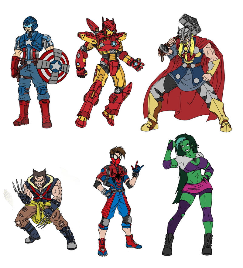 Marvel Redesigns by taresh on DeviantArt