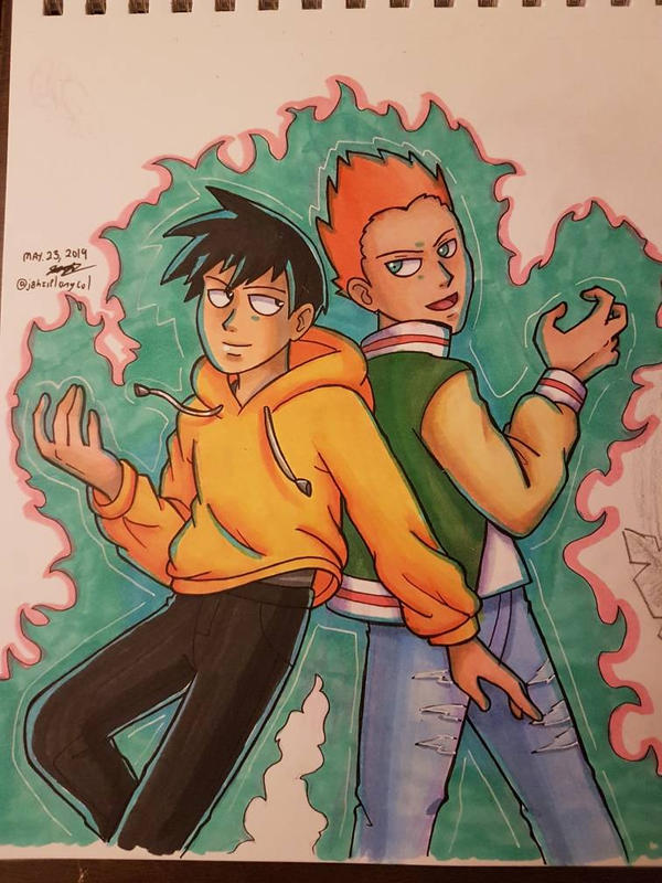 MP100: Ritsu and Shou by Jashiku on DeviantArt